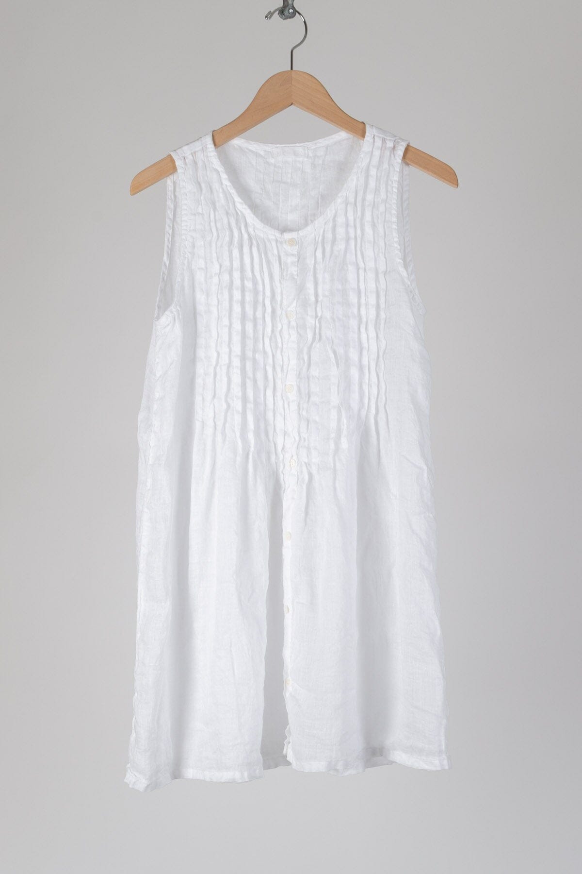 Lindsey - Linen S10 - Linen Shirt/Top/Tunic CP Shades white