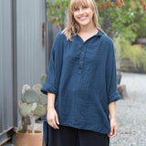 Petra - Double Cotton Gauze A20 - 034 CP Shades navy 034