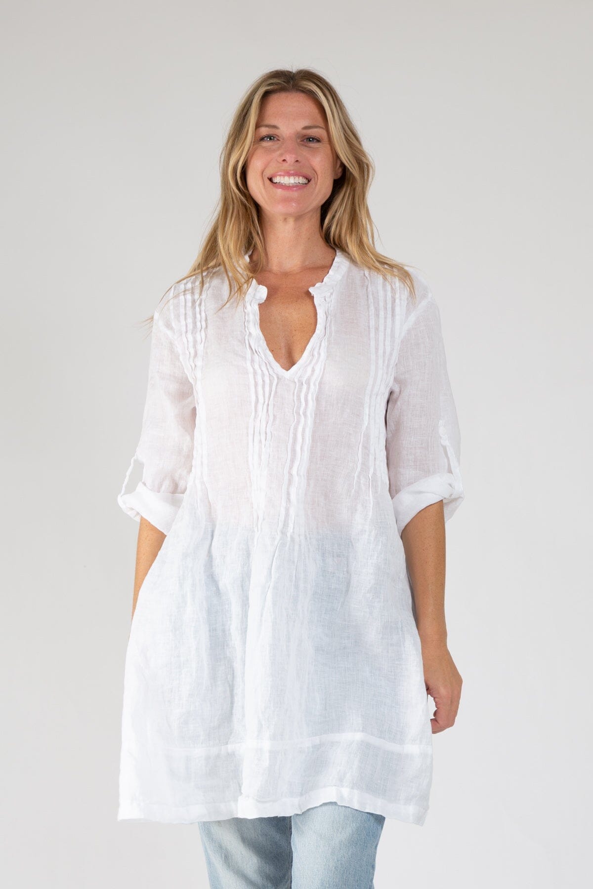 Regina - Linen S10 - White Linen Tops CP Shades