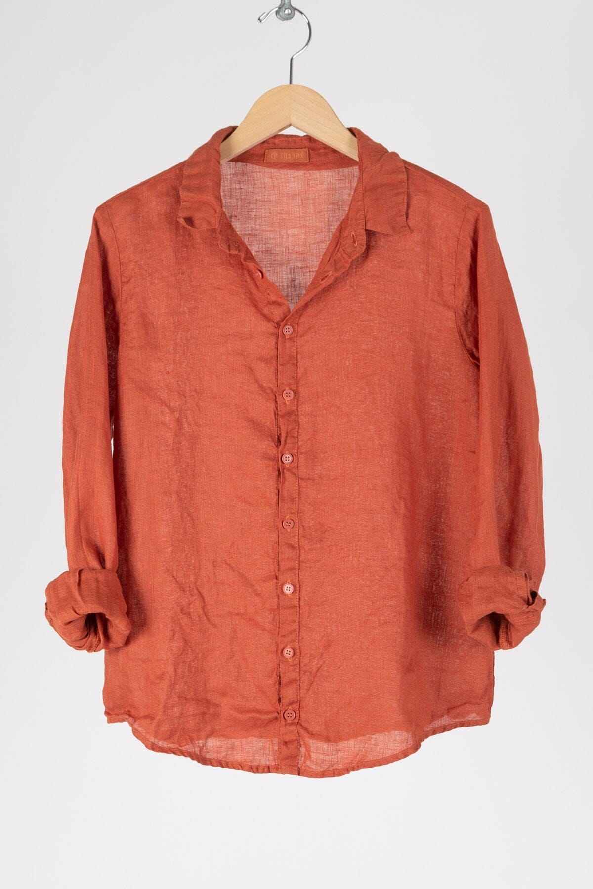 Romy - Linen S10 - Linen Shirt/Top/Tunic CP Shades rust