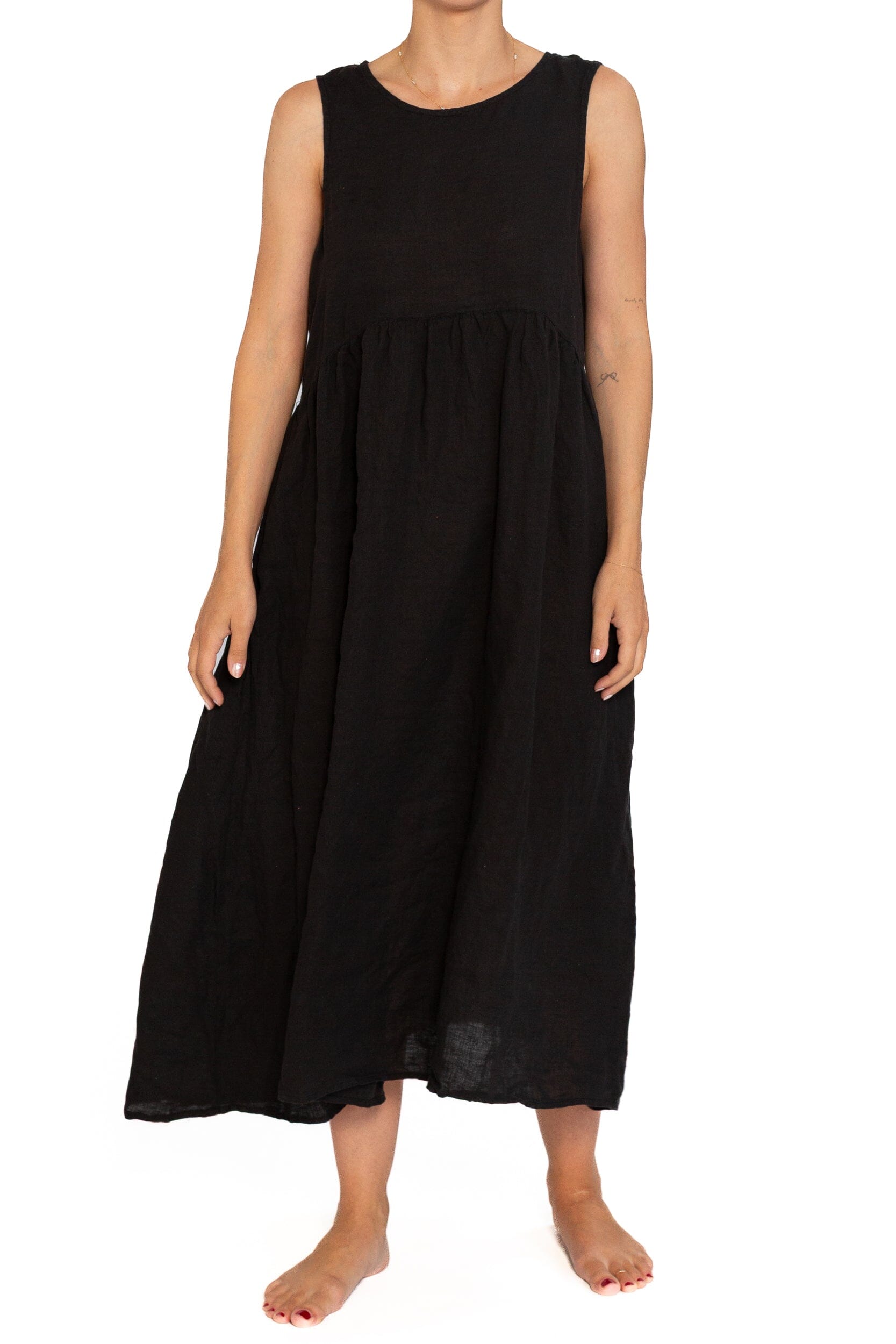 Adele - Linen S50 - Linen Dresses CP Shades black