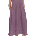 Adele - Linen S50 - Linen Dresses CP Shades puce