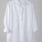 Amber - Linen S10 - Linen Shirt/Top/Tunic CP Shades white