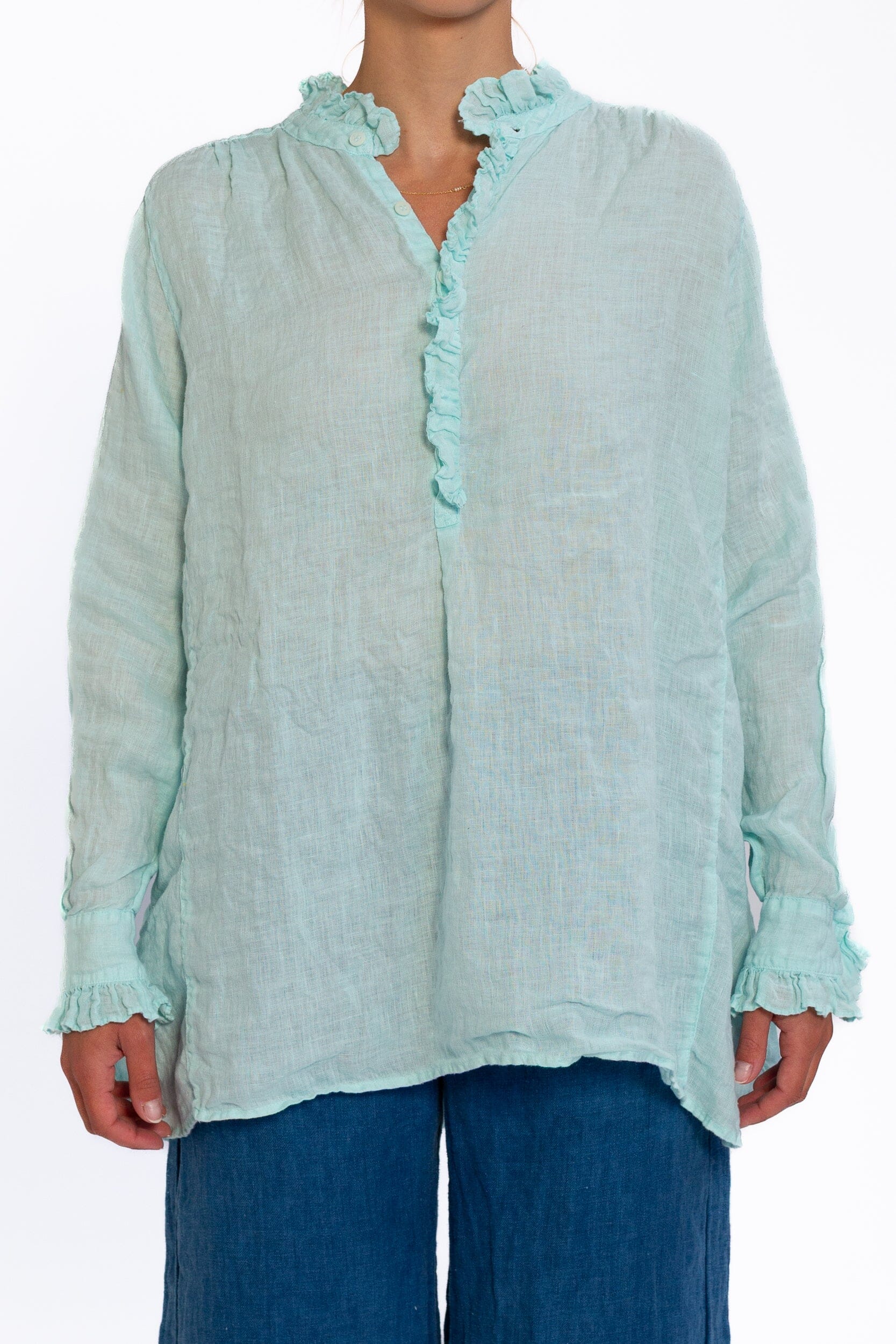 Amber - Linen S10 - Linen Tops CP Shades aqua