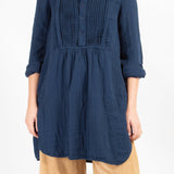 Annette - Double Cotton Gauze A20 - 034 CP Shades navy 034