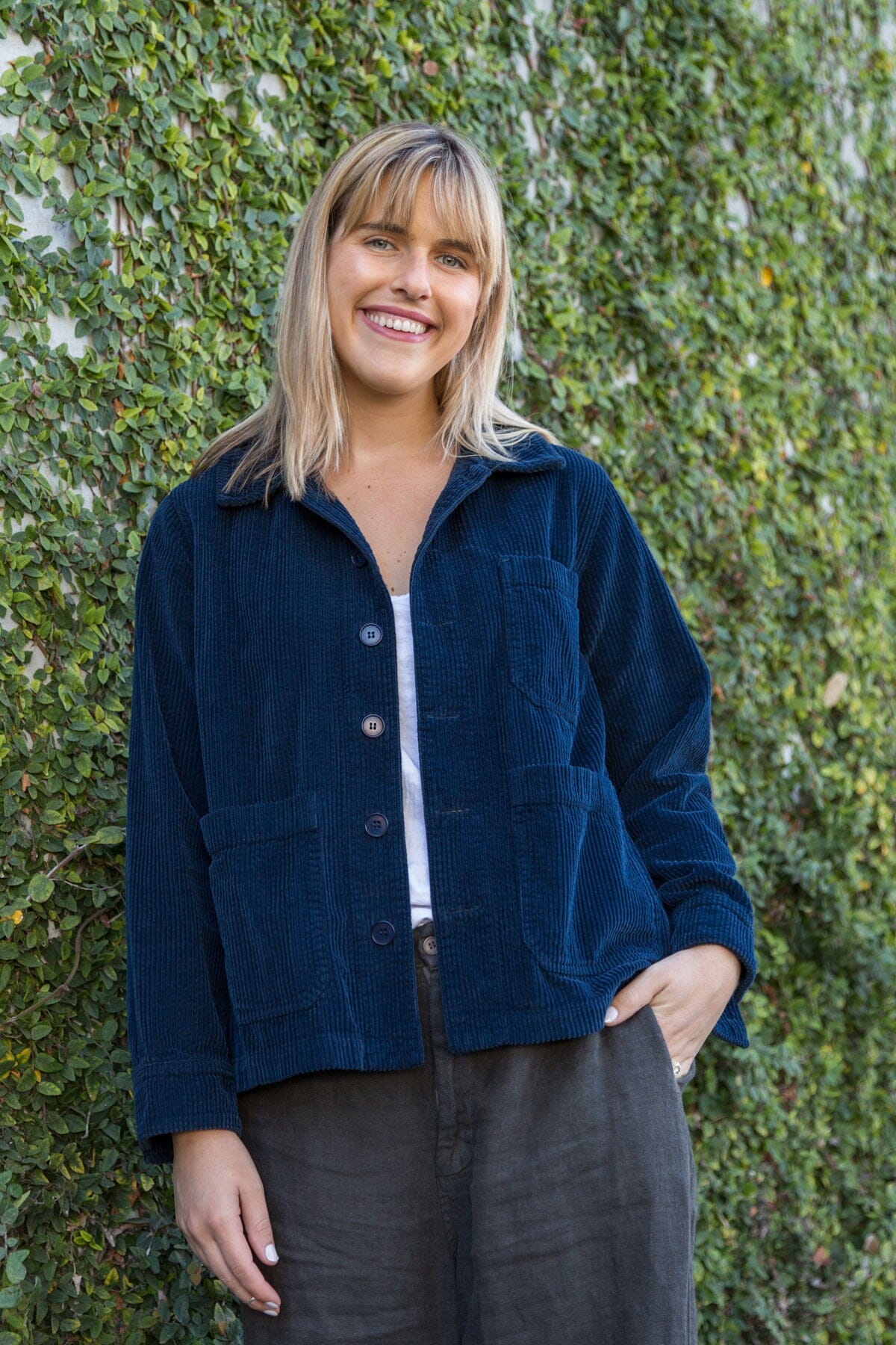 Ava Jacket - Wide Wale Corduroy A40 - Wide Wale Cord CP Shades navy 123