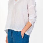 Carly - Linen S10 - Linen Tops CP Shades white