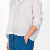 Carly - Linen S10 - Linen Tops CP Shades white