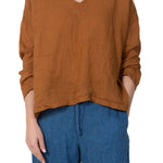 Carly - Linen S10 - Linen Tops CP Shades cinnamon