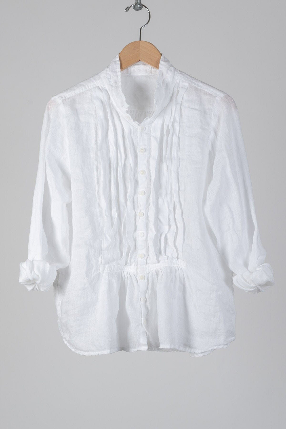 Claudine - Linen S10 - Linen Shirt/Top/Tunic CP Shades white