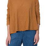 Crewneck Long Sleeve - Cotton Jersey S80 - Knits CP Shades cinnamon 17k