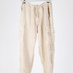 Cropped Cargo - Linen Twill S21 - 893 Bottoms CP Shades sand 893