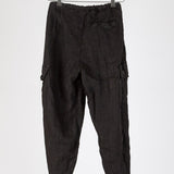 Cropped Cargo - Linen Twill S21 - 893 Bottoms CP Shades black 893