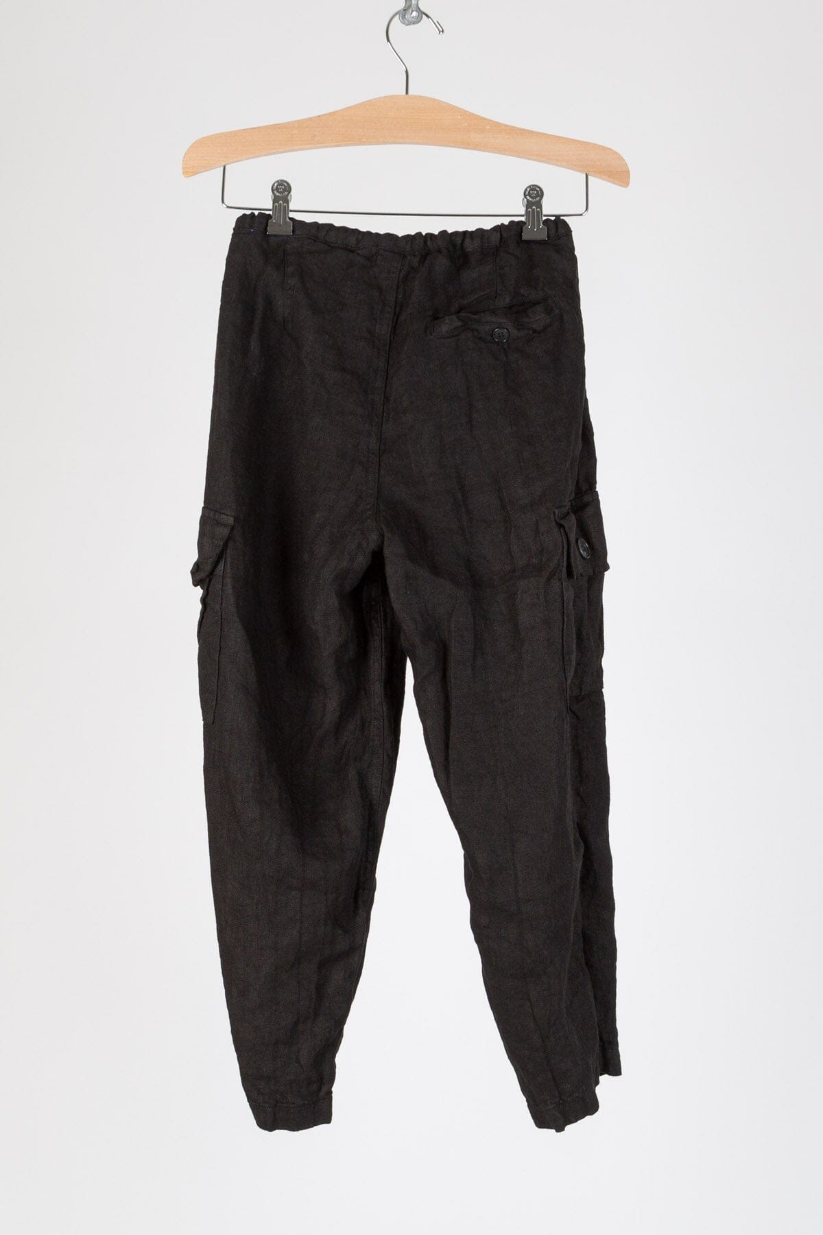 Cropped Cargo - Linen Twill S21 - 893 Bottoms CP Shades black 893