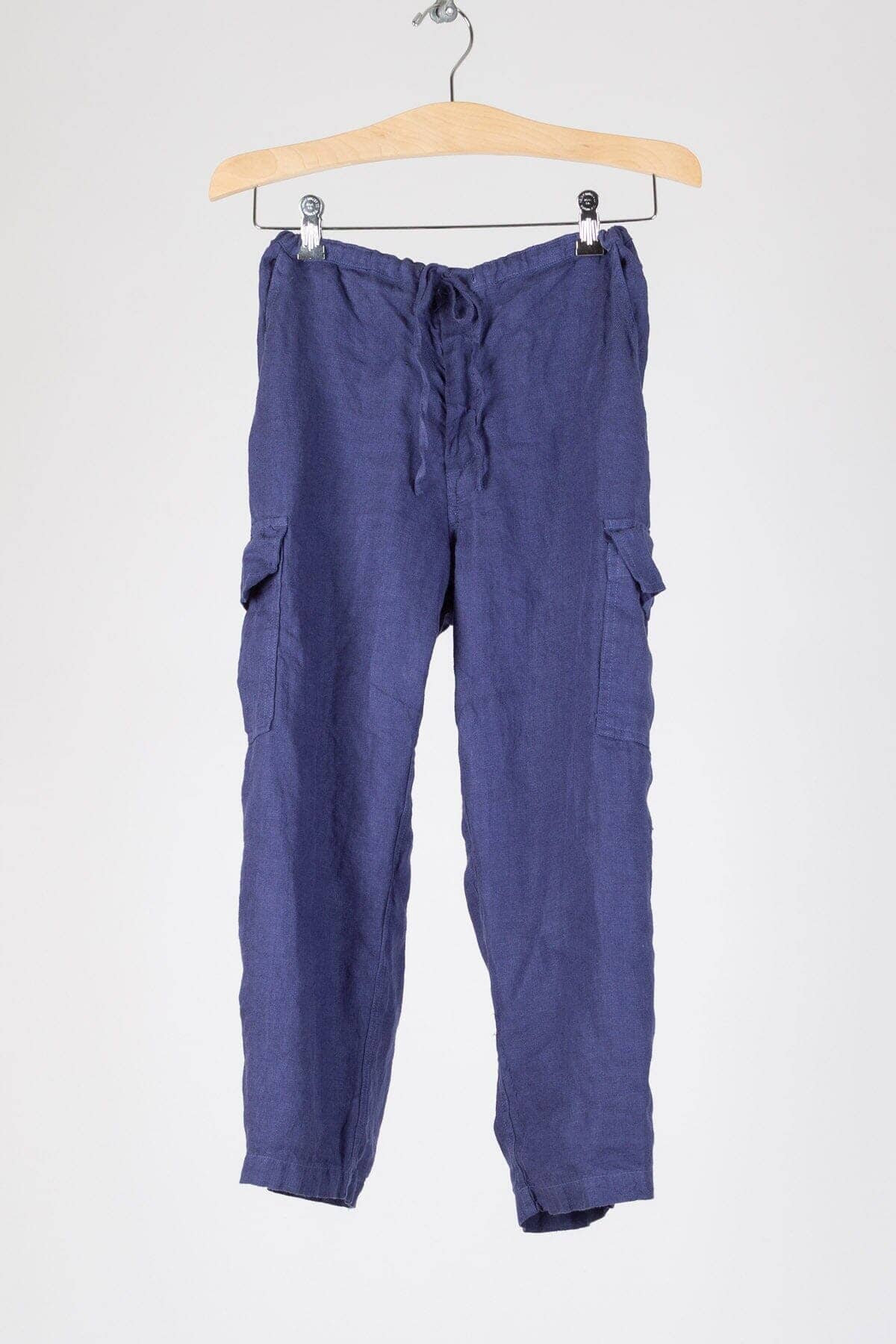 Cropped Cargo - Linen Twill Sale S21 - 893 Bottoms CP Shades marine 893