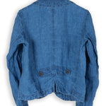 Dree Jacket - Indigo Linen Twill S91 - Indigo Bottoms CP Shades 