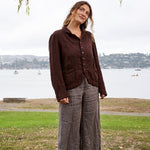 Dree Jacket - Linen Jacquard A50 - Linen Jacquard CP Shades 