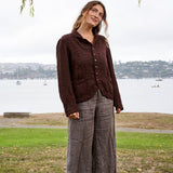 Dree Jacket - Linen Jacquard A50 - Linen Jacquard CP Shades 