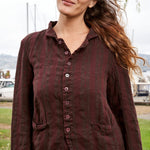 Dree Jacket - Linen Jacquard A50 - Linen Jacquard CP Shades 