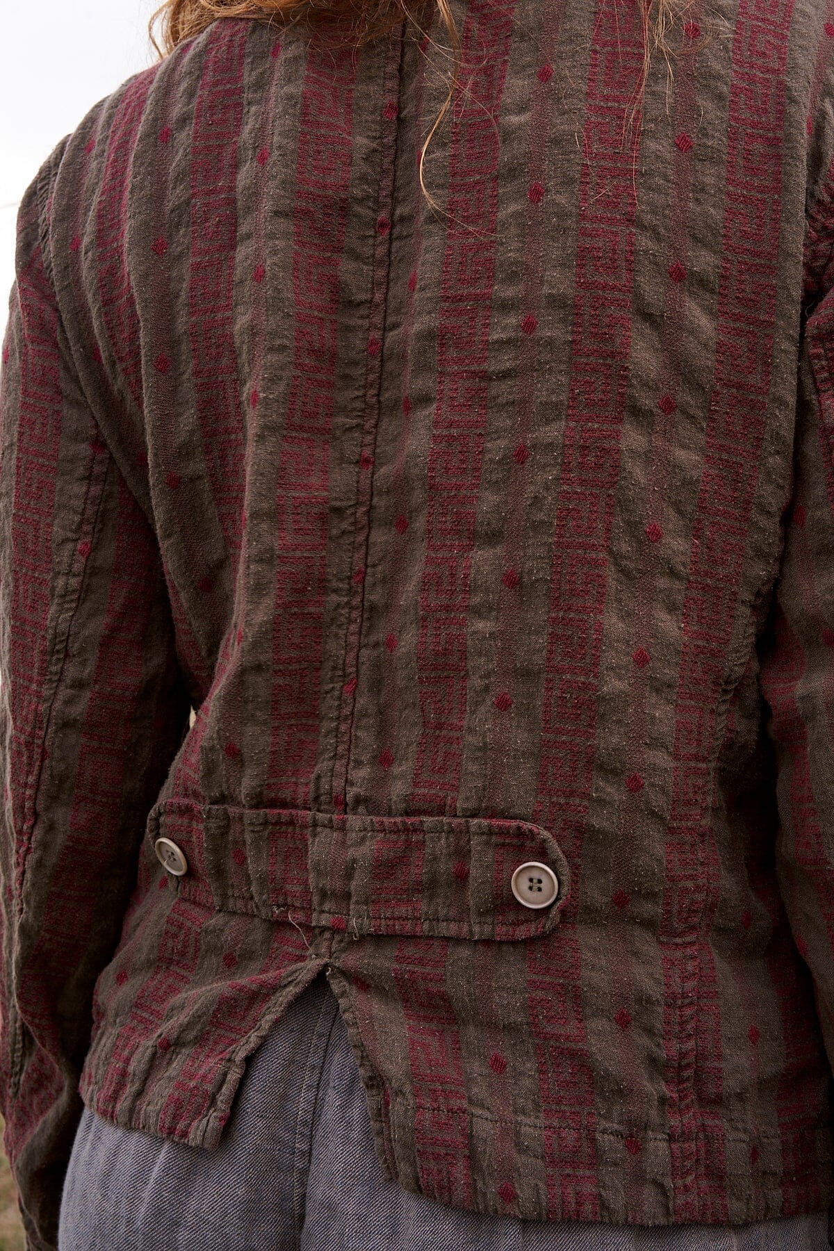 Dree Jacket - Linen Jacquard A50 - Linen Jacquard CP Shades 