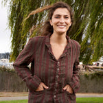 Dree Jacket - Linen Jacquard A50 - Linen Jacquard CP Shades 