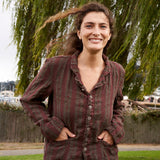 Dree Jacket - Linen Jacquard A50 - Linen Jacquard CP Shades 