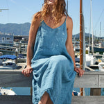 Fairie - Linen S50 - Linen Dresses CP Shades lagoon
