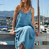 Fairie - Linen S50 - Linen Dresses CP Shades lagoon