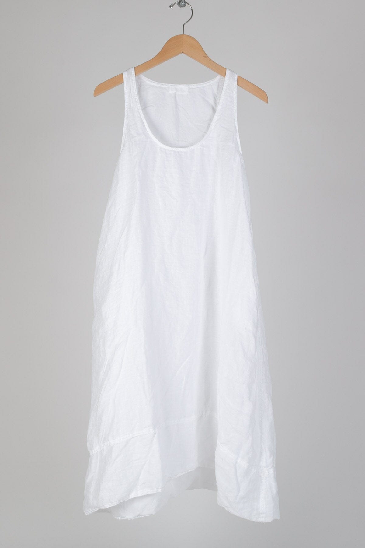 Freida - Linen S17 - Solid Linen Dresses CP Shades white