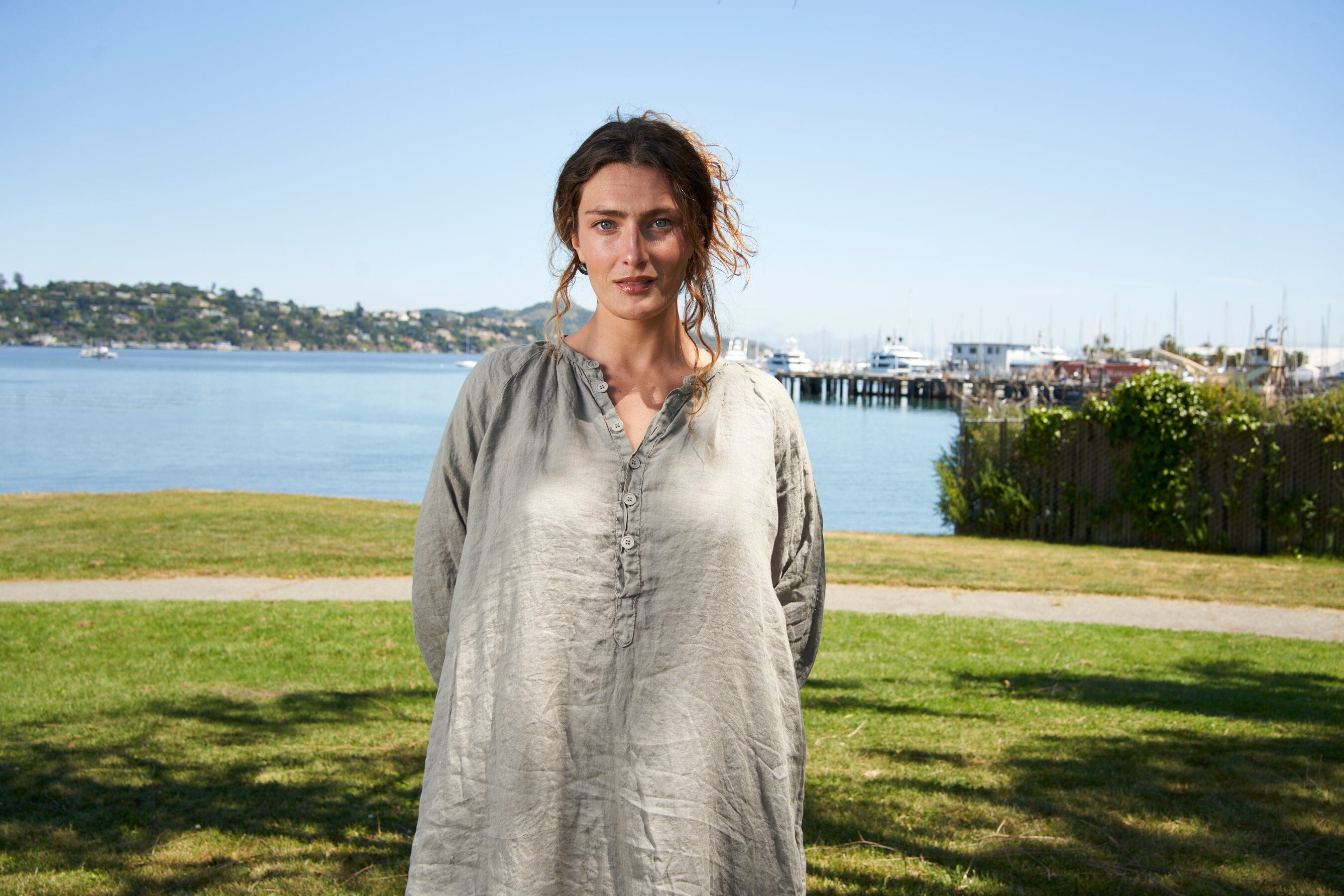 Gianna - Linen S50 - Linen Dresses CP Shades 