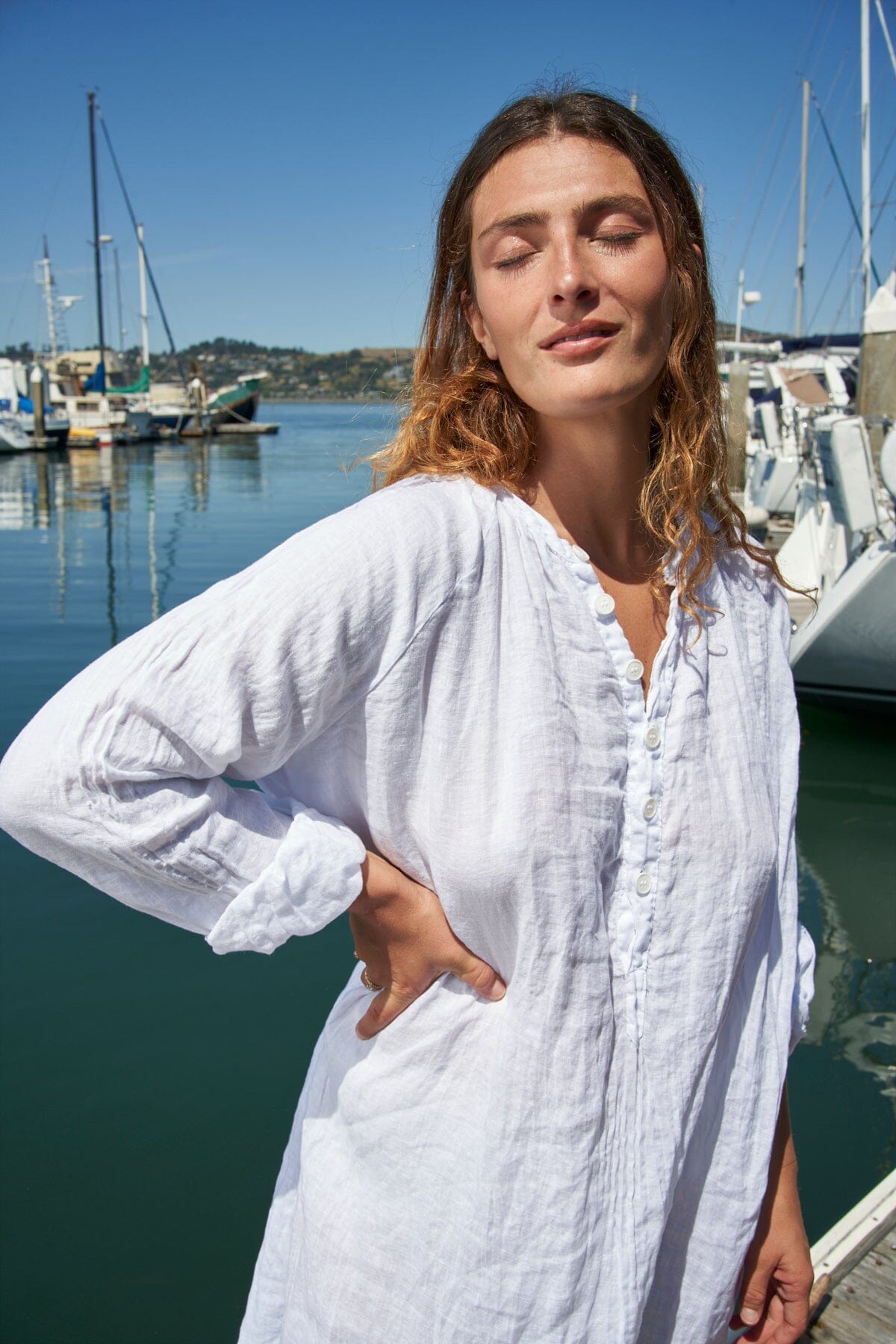 Gianna - Linen S50 - Linen Dresses CP Shades 