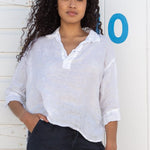 Gigi - Linen S10 - White Linen Tops CP Shades white