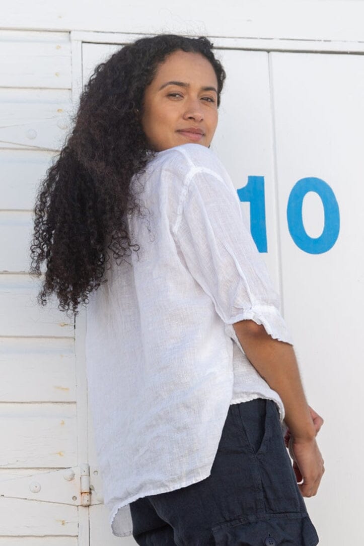 Gigi - Linen S10 - White Linen Tops CP Shades 