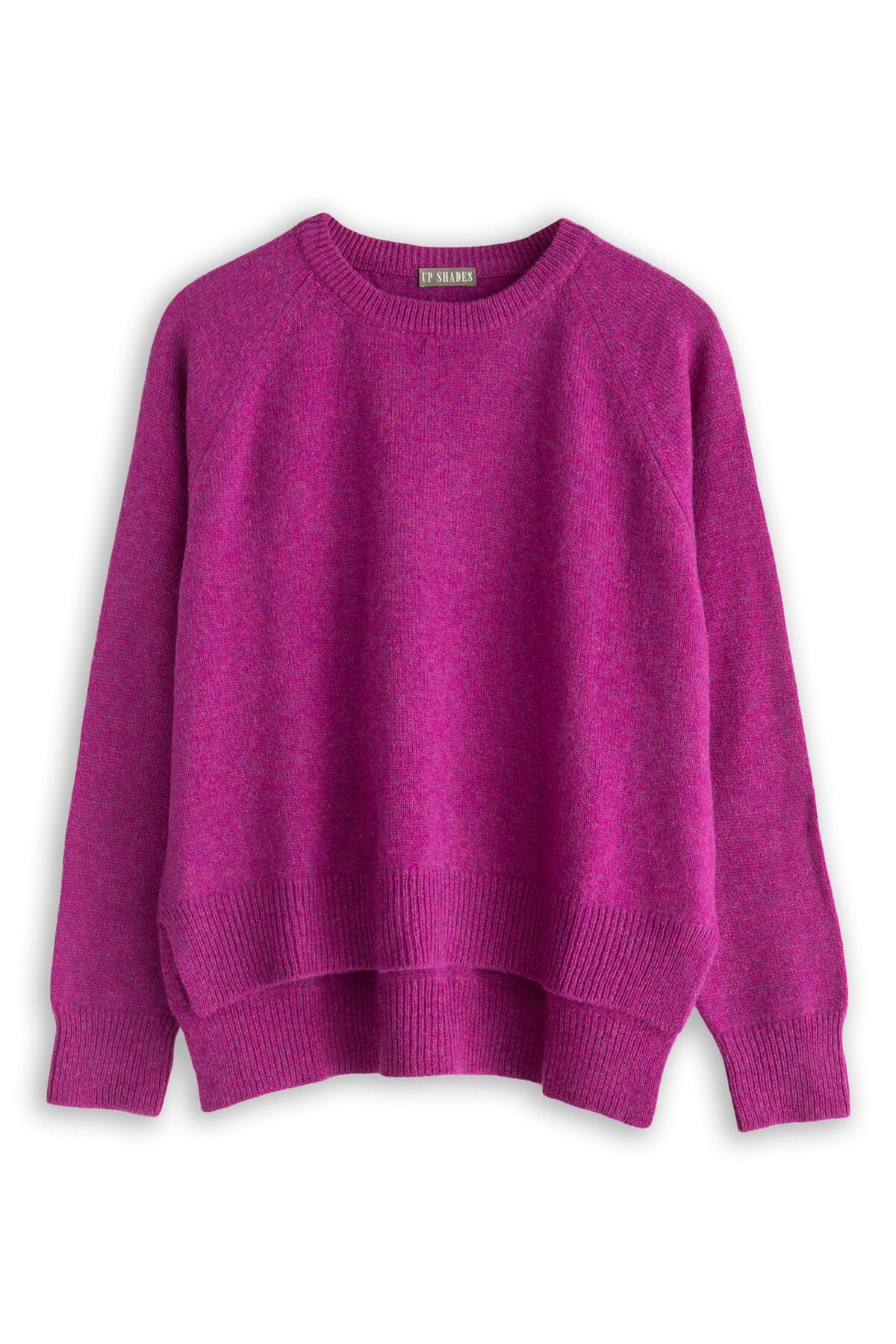 Hi-Lo Crewneck Wool Sweater - Fall 24 A80 - Fall Cashmere CP Shades 52307