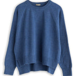 Hi-Lo Crewneck Wool Sweater - Fall 24 A80 - Fall Cashmere CP Shades 52344