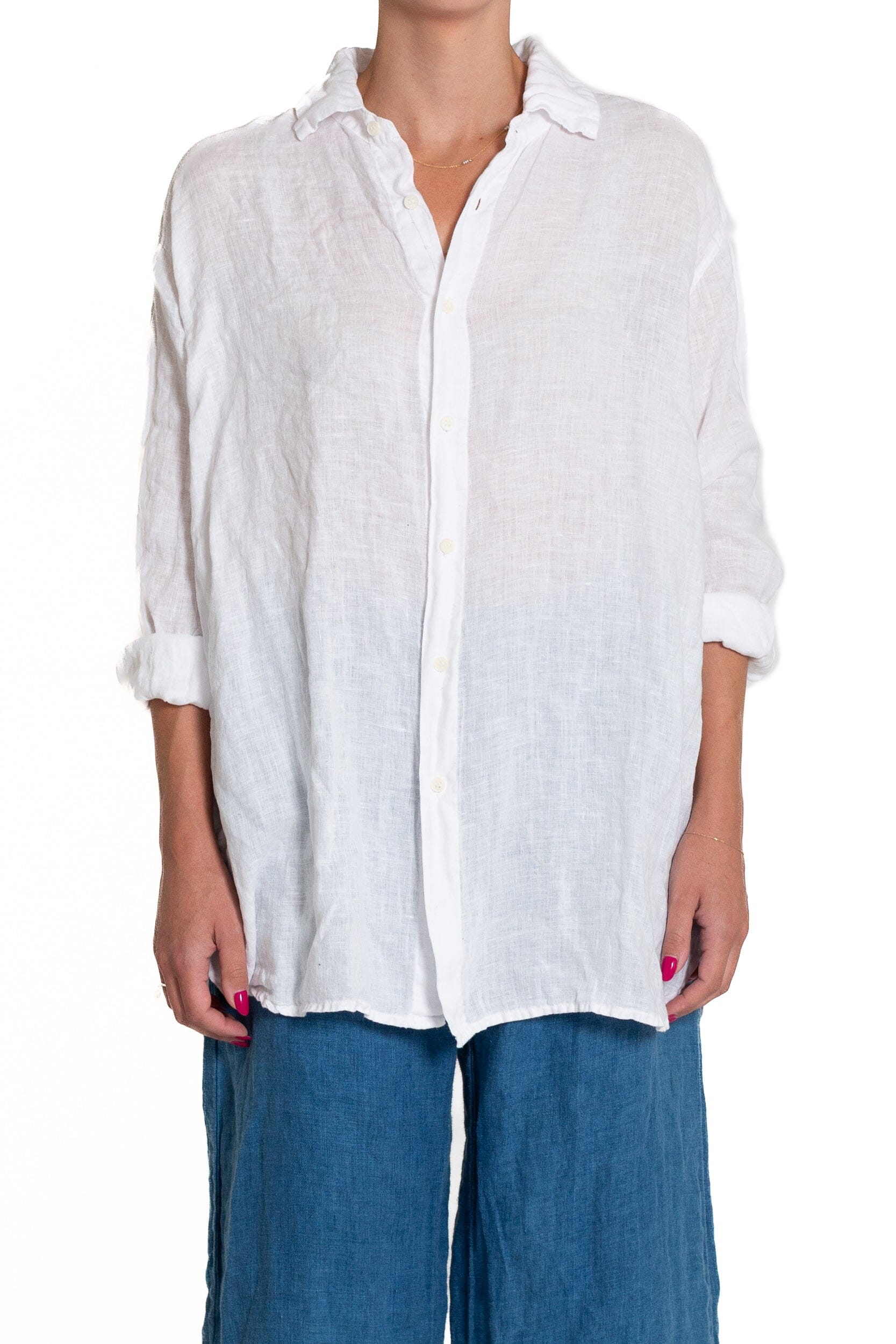 Jane - Linen S10 - White Linen Tops CP Shades 