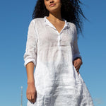 Jasmine - Linen S10 - White Linen Tops CP Shades white