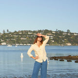 Jenn - Indigo Linen Twill S91 - Indigo Bottoms CP Shades 