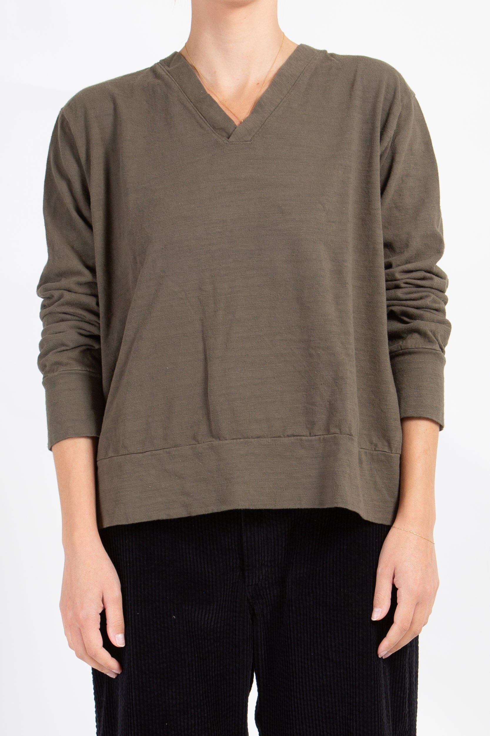 Jo - Slub Knit A99 - Knits CP Shades oliveto 262k