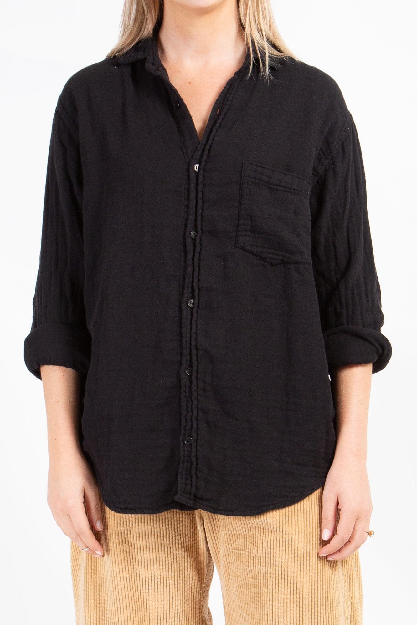 Joss - Double Cotton Gauze A20 - 034 CP Shades black 034