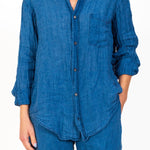 Joss - Lightweight Indigo Linen S40 - Indigo Linen CP Shades 