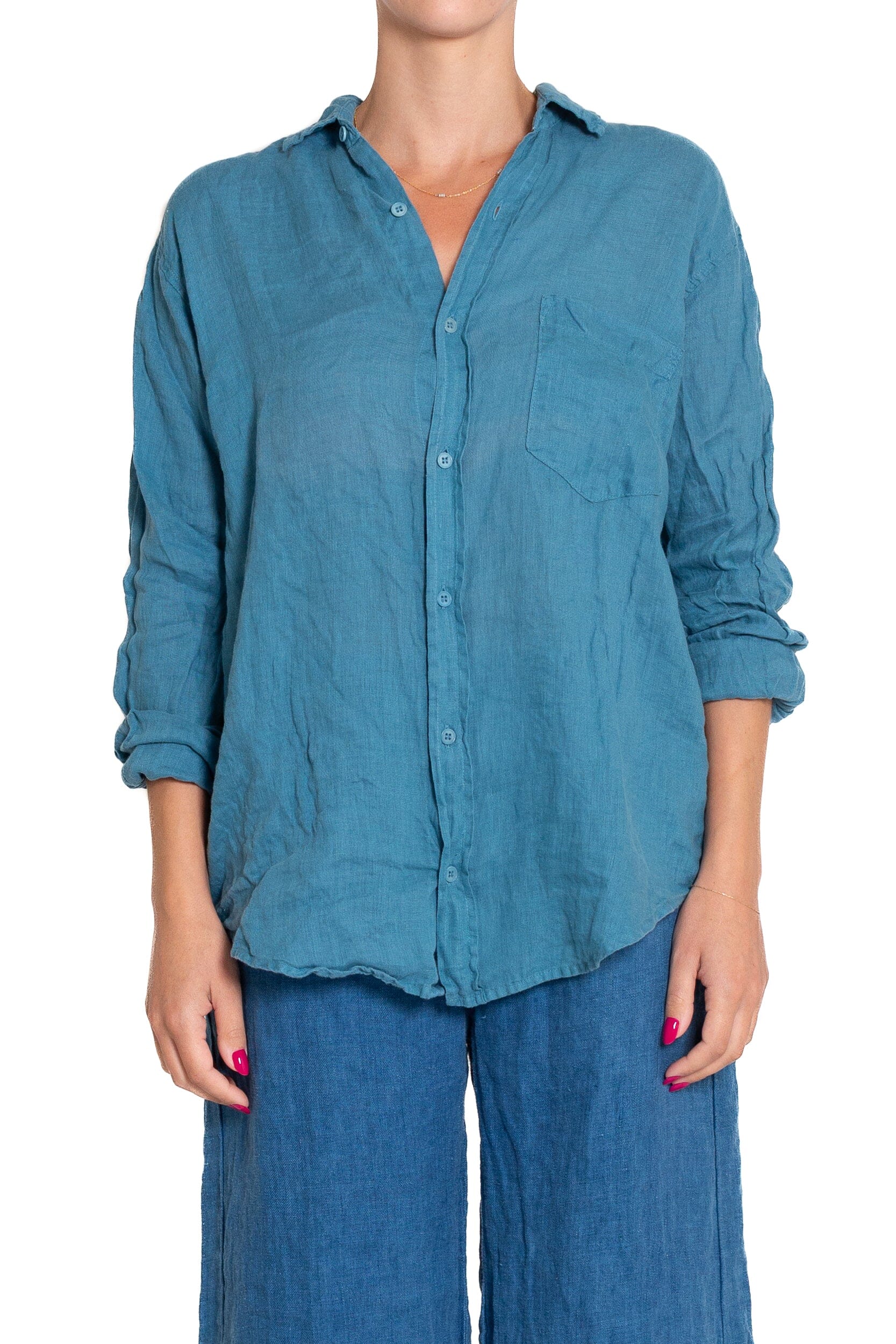 Joss - Linen S10 - Linen Tops CP Shades lagoon