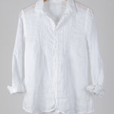 Julie - Linen S10 - Linen Shirt/Top/Tunic CP Shades white