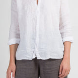 Julie - Linen S10 - White Linen Tops CP Shades white