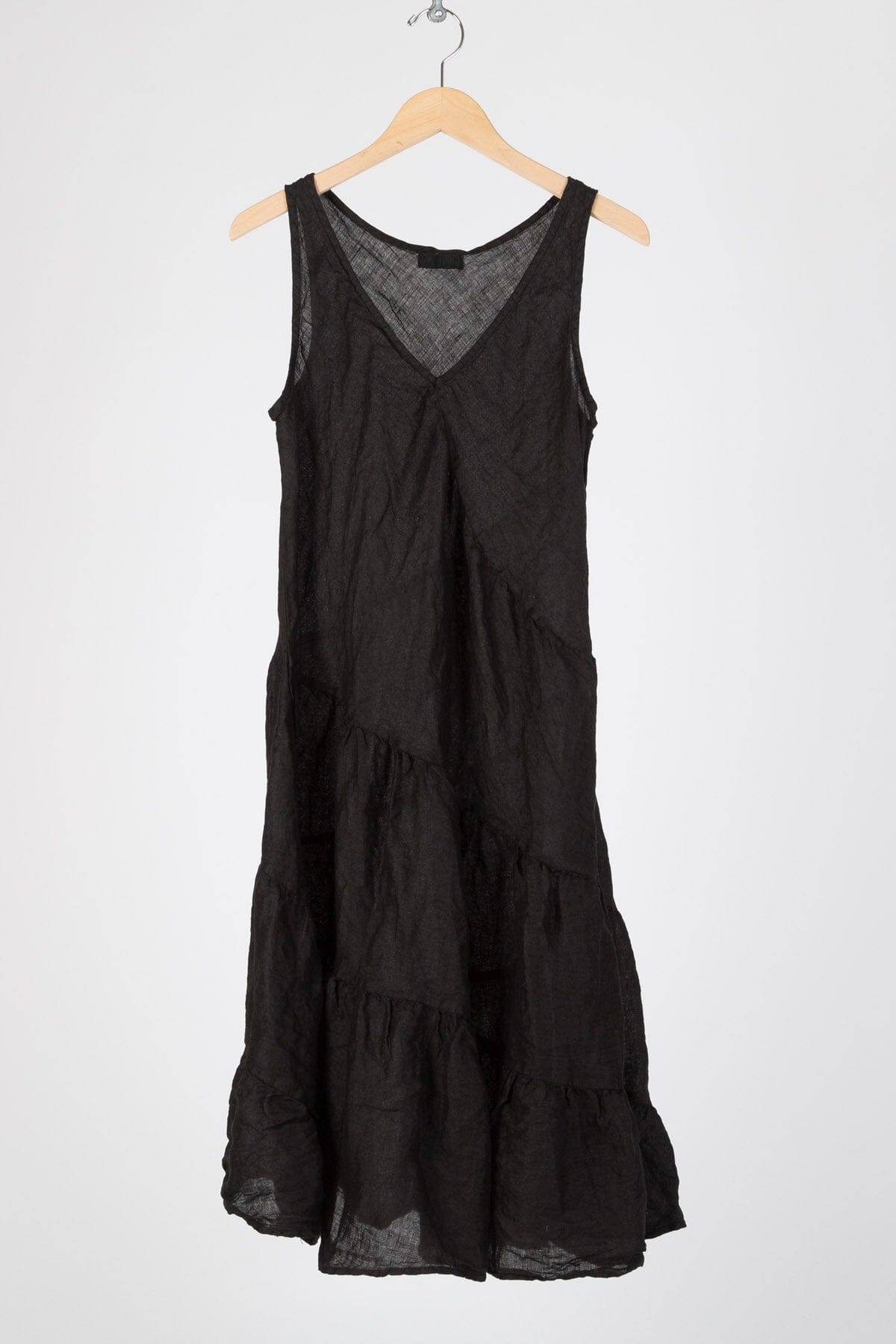 Kelly - Linen S17 - Solid Linen Dresses CP Shades black