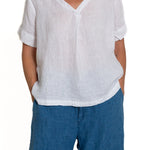 Leni - Linen S10 - White Linen Tops CP Shades 