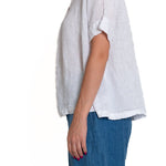 Leni - Linen S10 - White Linen Tops CP Shades 