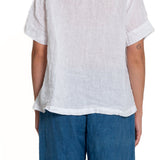 Leni - Linen S10 - White Linen Tops CP Shades 