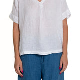 Leni - Linen S10 - White Linen Tops CP Shades 