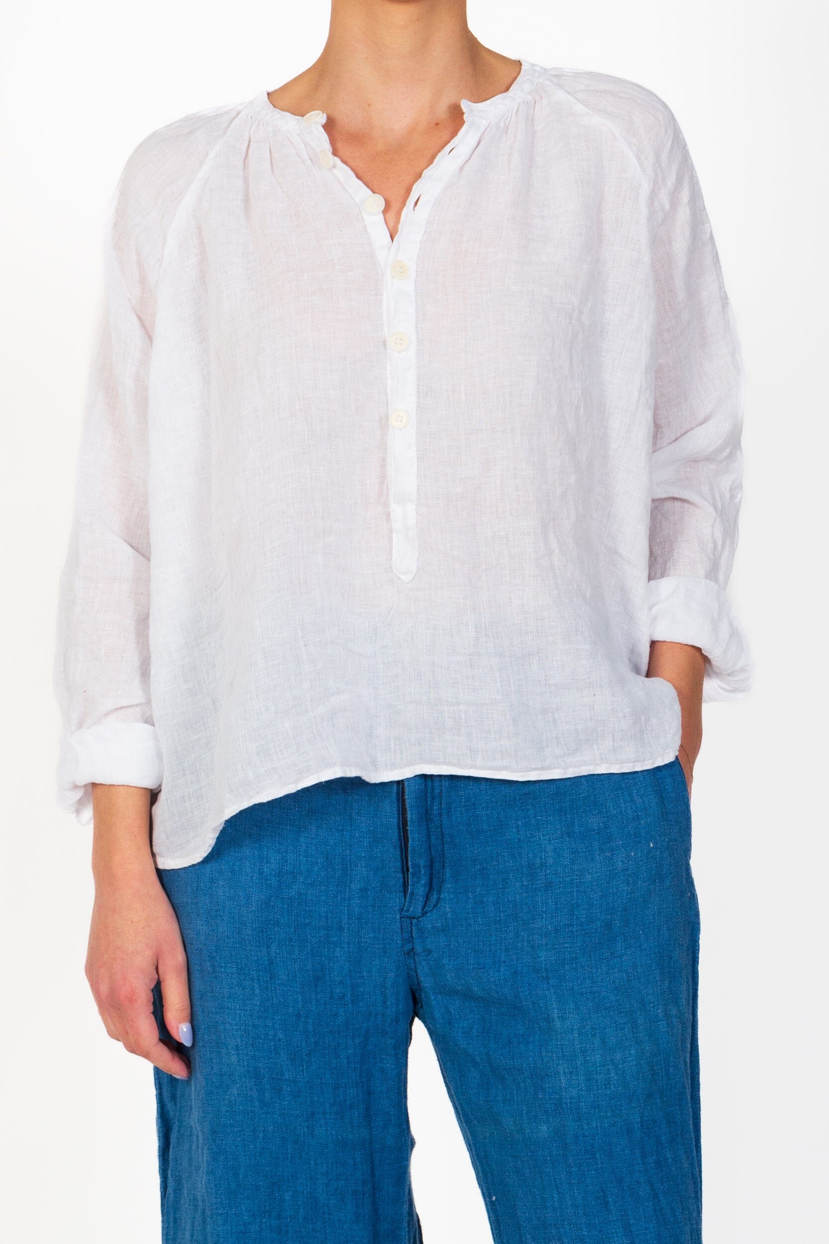 Mae - Linen S10 - Linen Tops CP Shades white